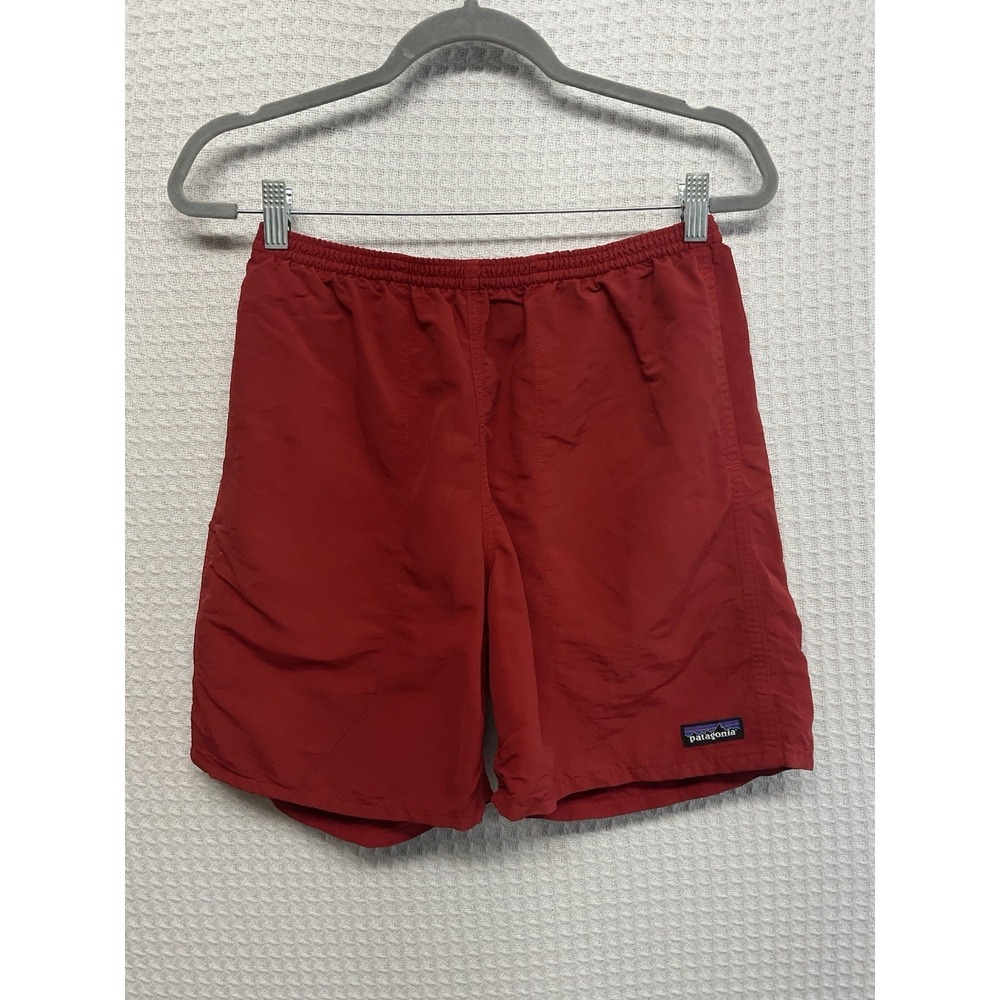 Vtg Patagonia Mens Shorts Baggies Size S Orange Swim Trunk Surf Surfing Swimwear